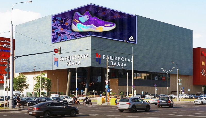 Медиафасад Каширское ш. 61Г Каширская Плаза видеоэкран
