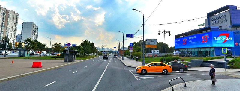 Медиафасад Варшавское ш. 160 ТРЦ Атлантис