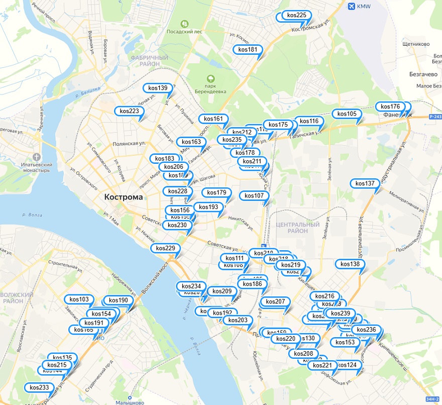 Щиты билборды в Костроме реклама